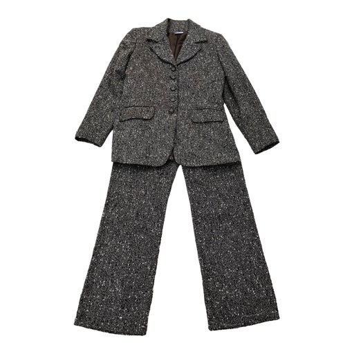 Tweed trouser suit