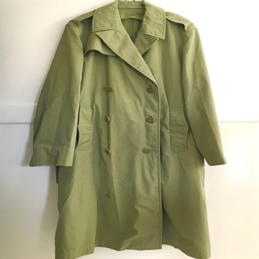 Belted trench coat