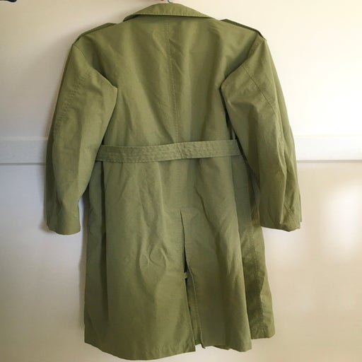 Belted trench coat