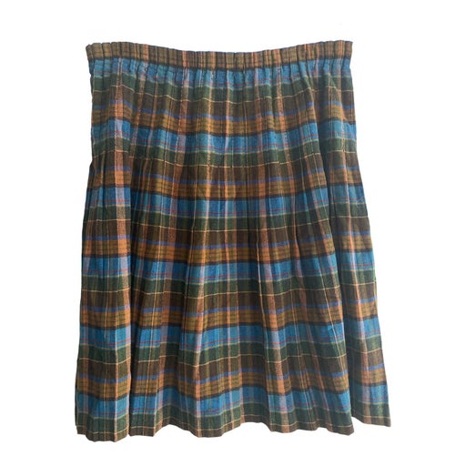 Tartan wool skirt