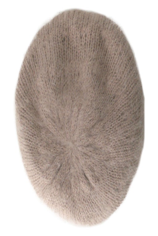 Angora wool beret