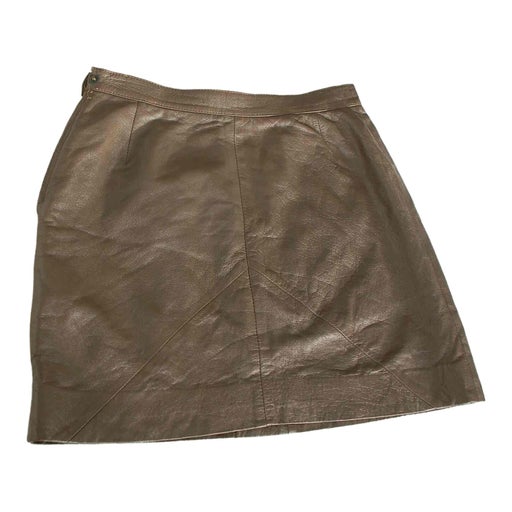 Mini jupe en cuir