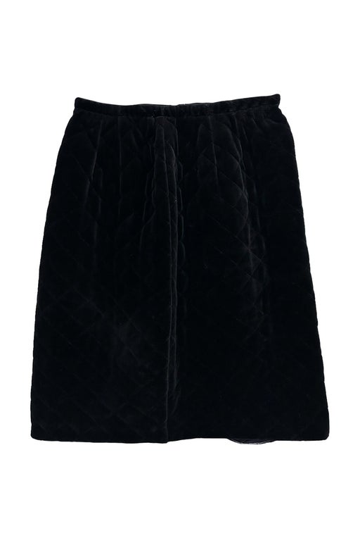 Velvet quilted skirt