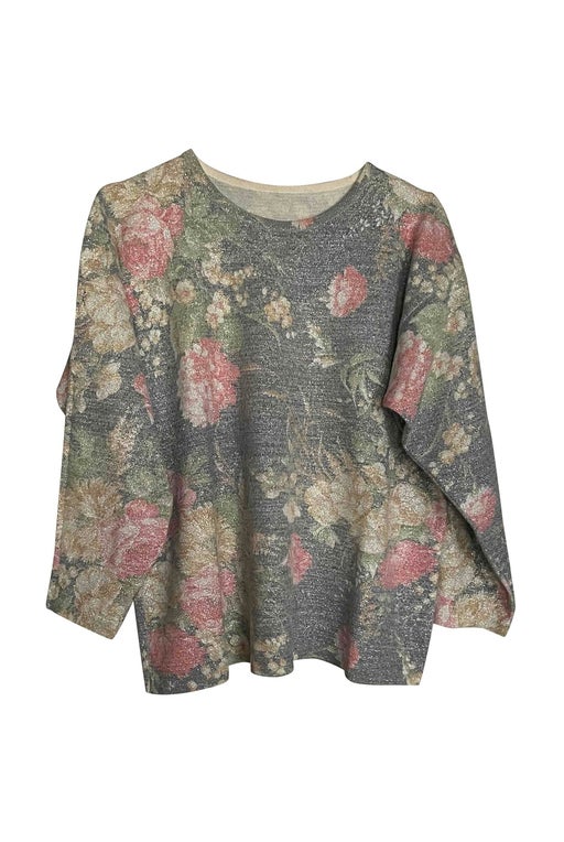 Pull à fleurs