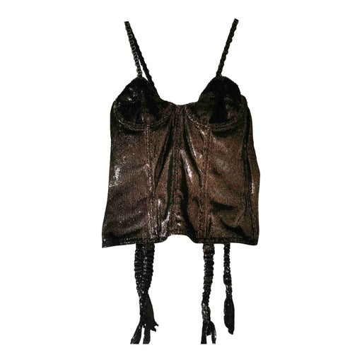 Silk velvet basque