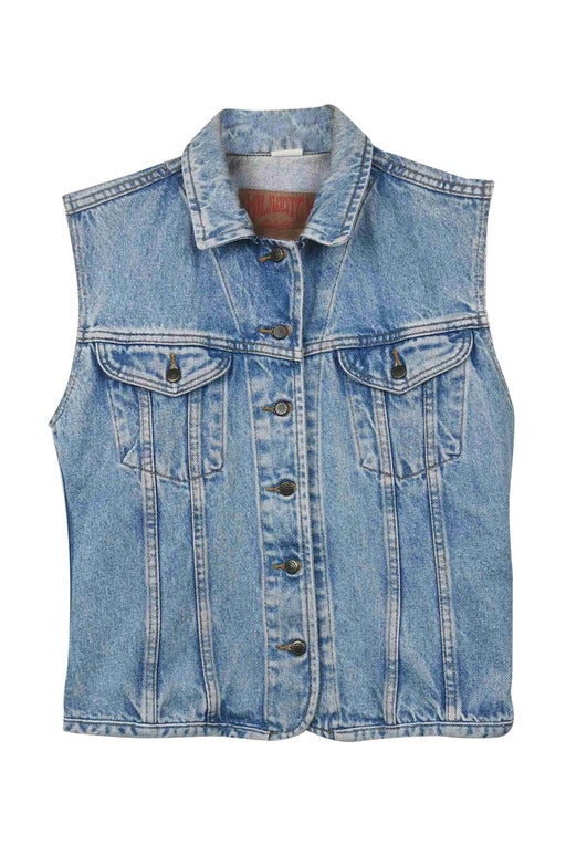 Sleeveless denim jacket