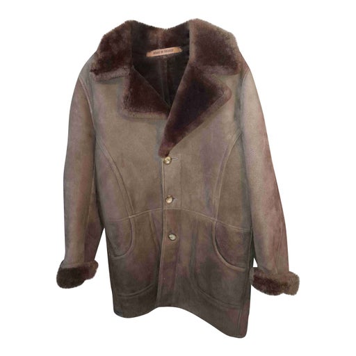 Manteau en peau lainée