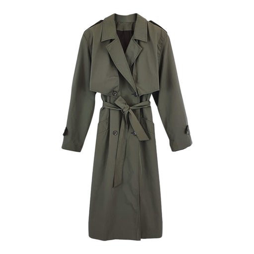 Khaki trench coat