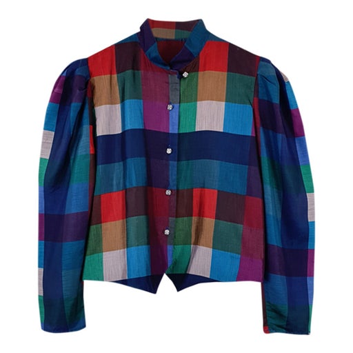 Checked blouse