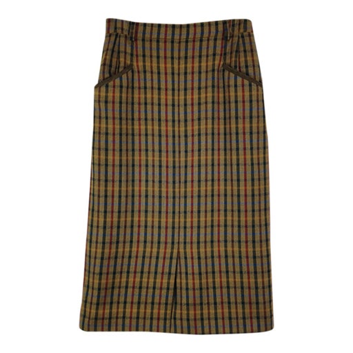 Wool tartan skirt