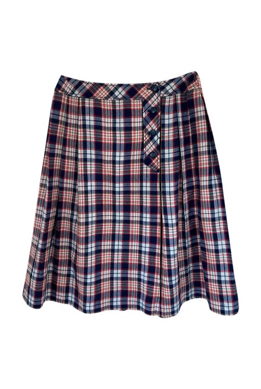 Tartan wool skirt