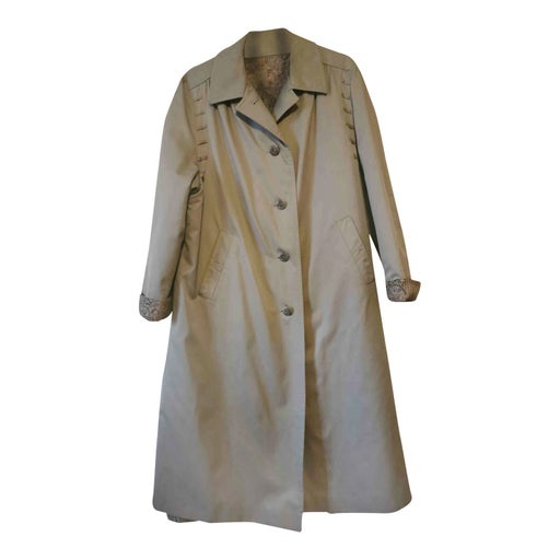 90's beige trench coat