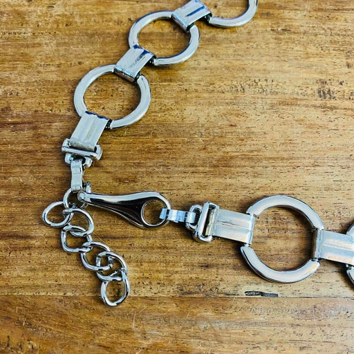 Silver chain belt