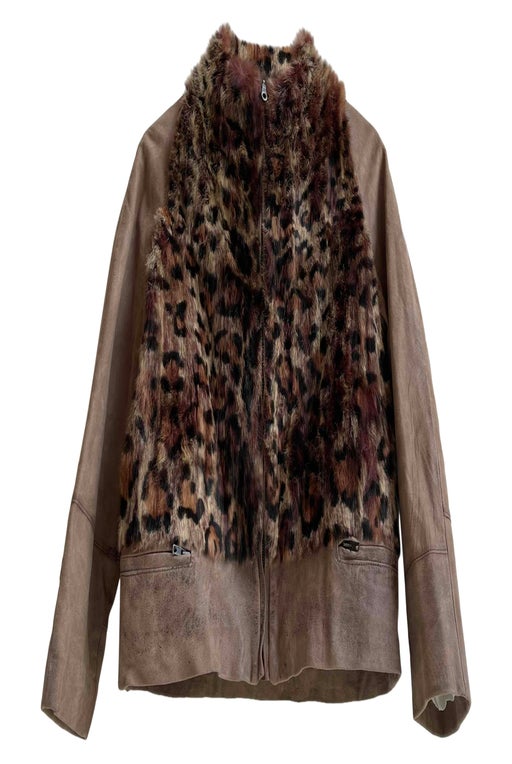 Suede and fur jacket
