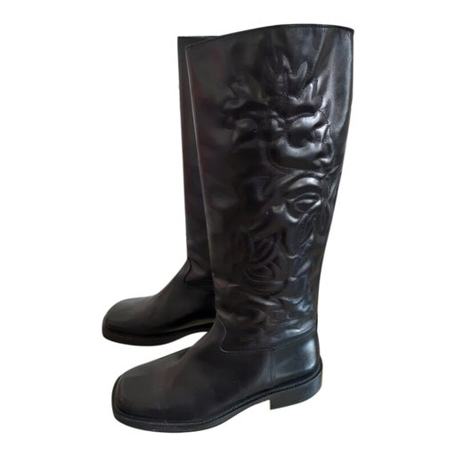 Leather boots