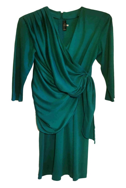 80's green dress
