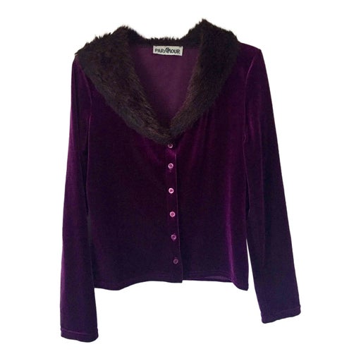 Velvet cardigan
