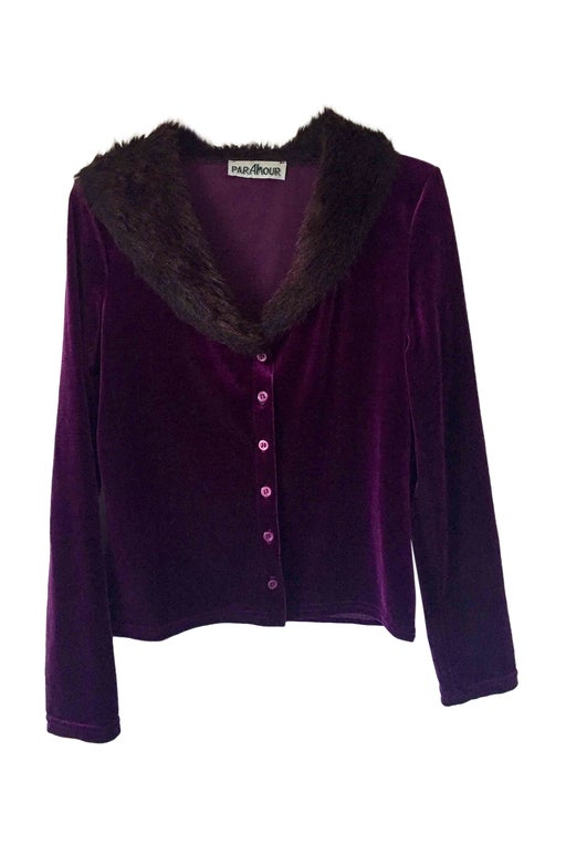 Velvet cardigan