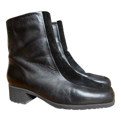 Bottines en cuir