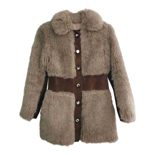 Faux fur coat