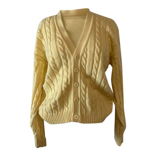 Cable knit cardigan