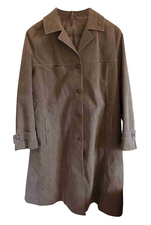 80's beige trench coat