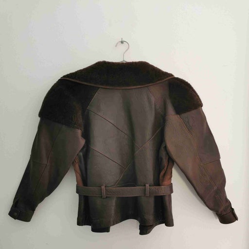 Manteau en cuir et daim 