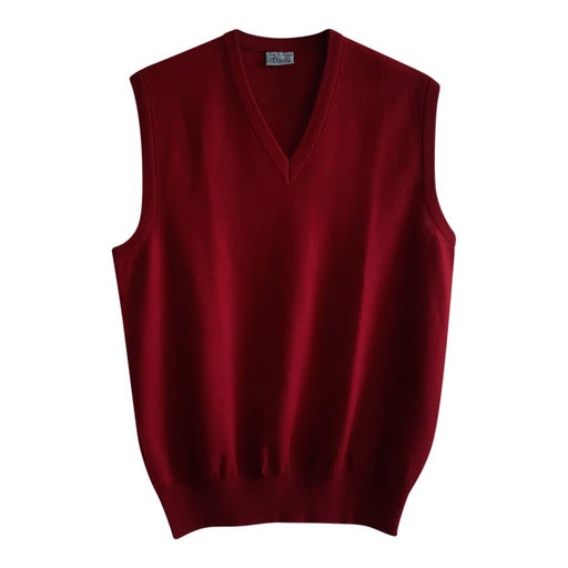 Pull sans manches rouge