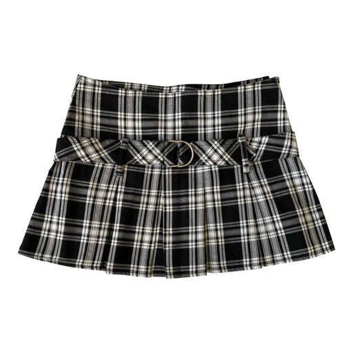 Pleated mini skirt