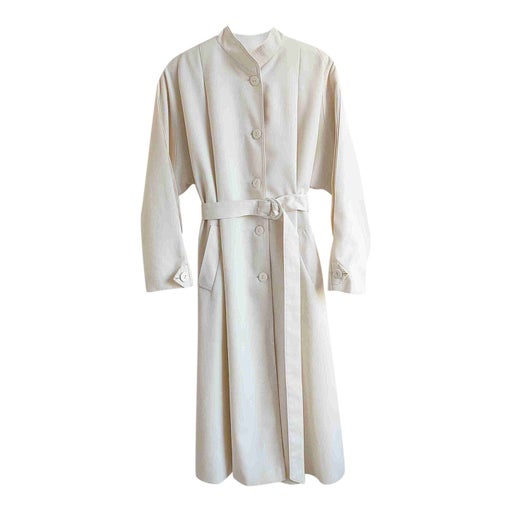 Manteau long écru