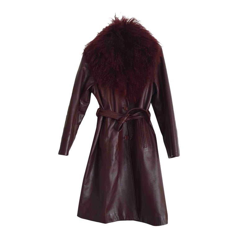 Trench en cuir