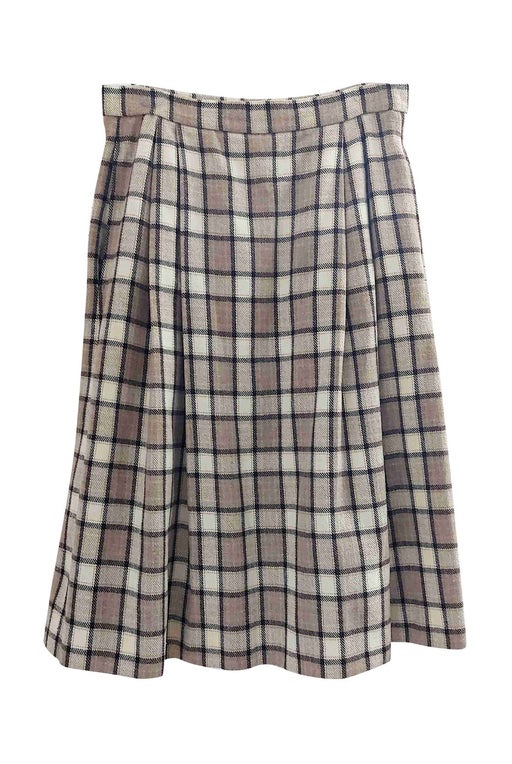 Wool tartan skirt