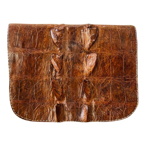 Pochette en cuir exotique