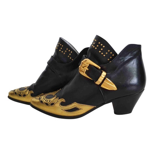 Bottines en cuir