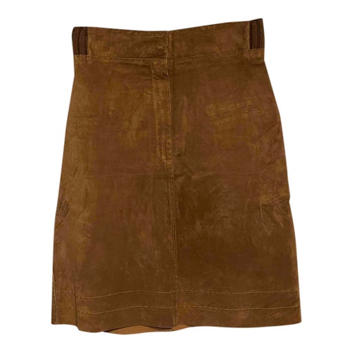 Suede skirt