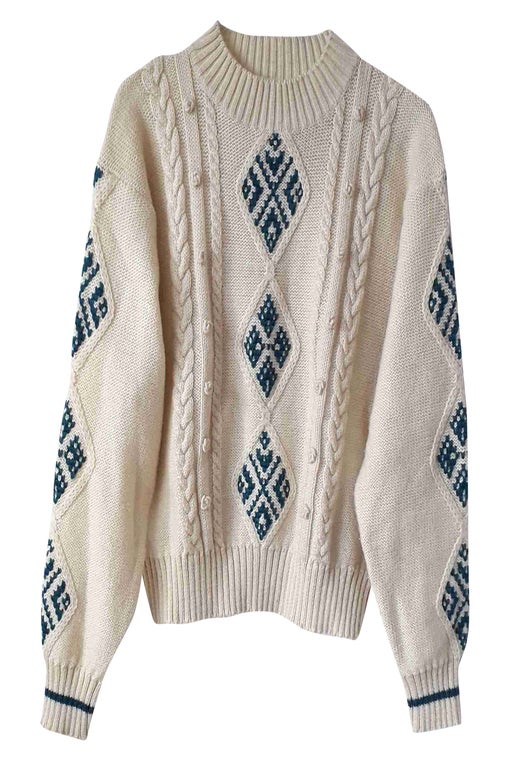 Cable sweater