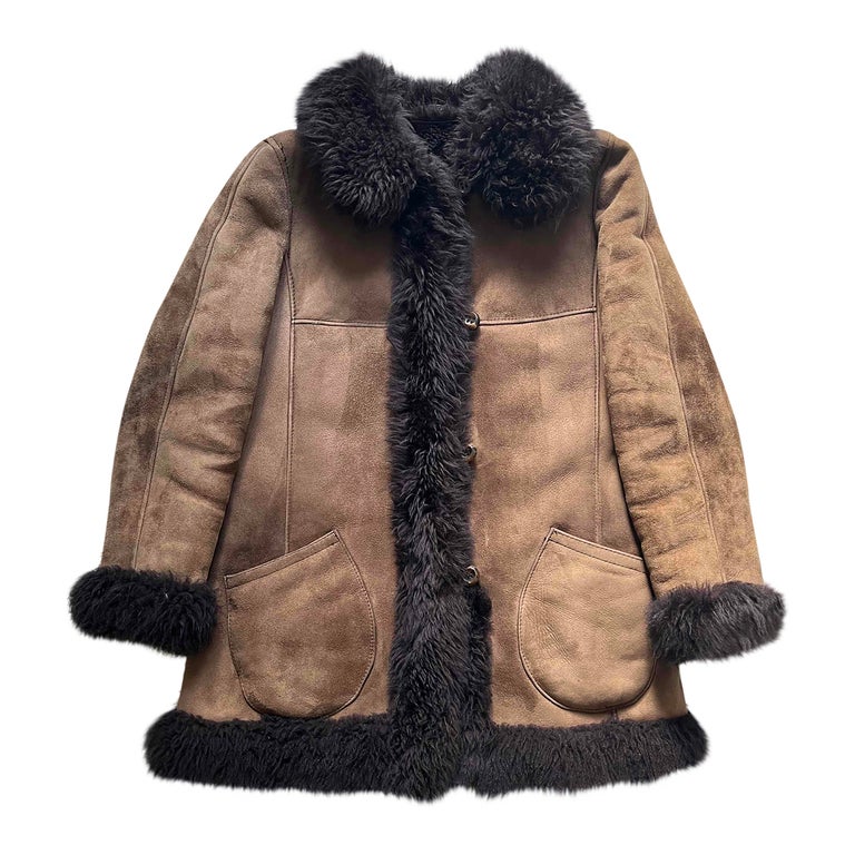 Manteau en peau lainée