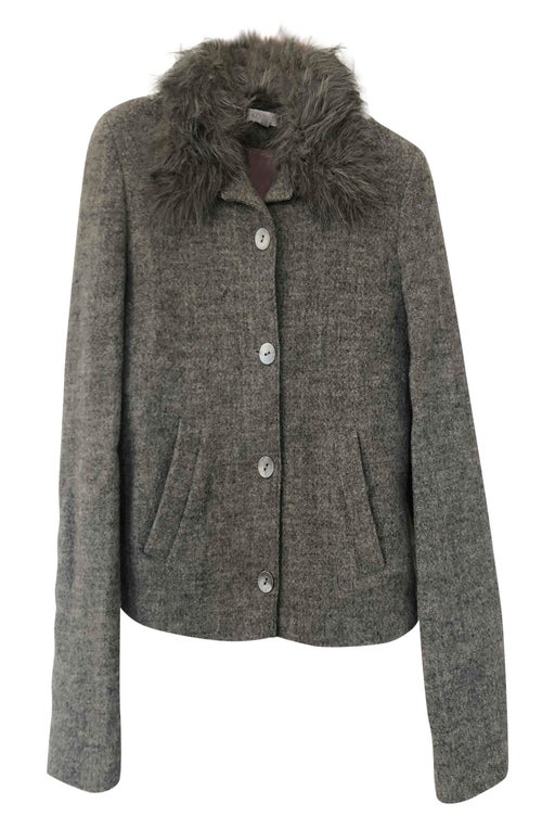 Short woolen coat