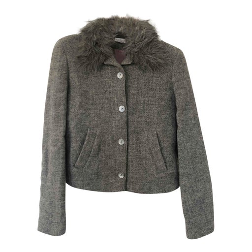 Short woolen coat