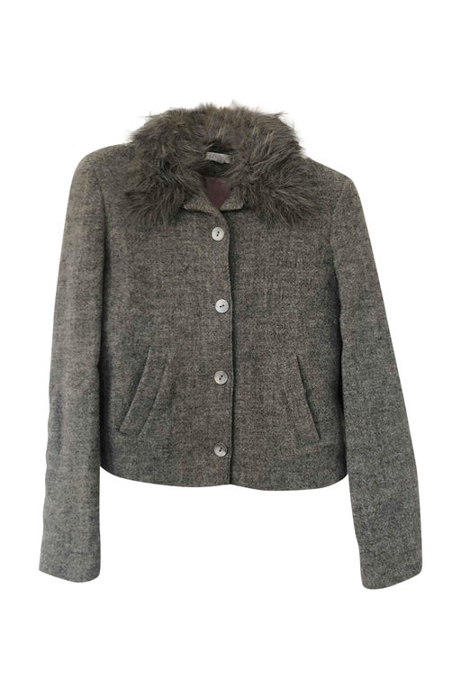 Manteau court en laine