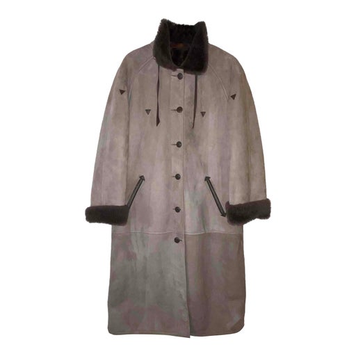 Manteau en peau lainée 