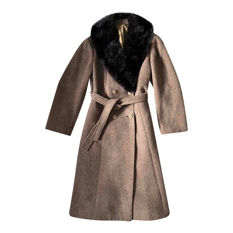 Manteau long en laine 