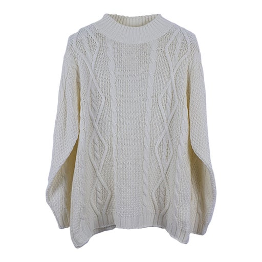 Cable sweater
