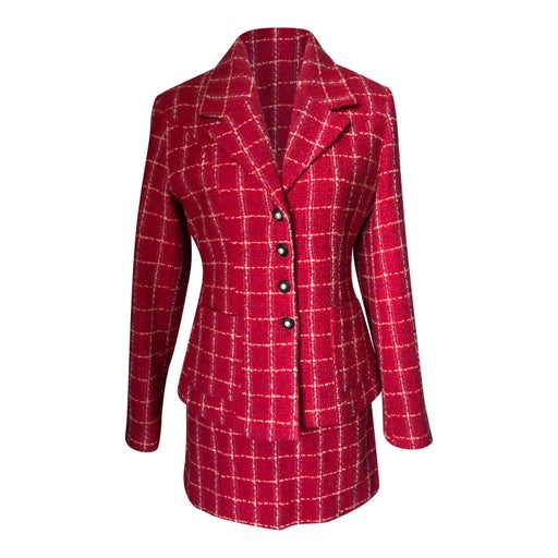 Tweed skirt suit