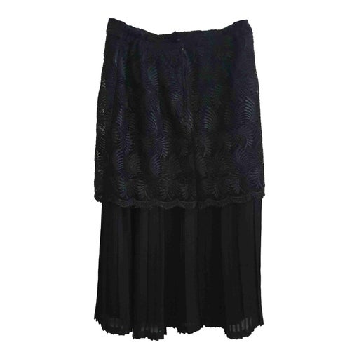 Pleated lace skirt