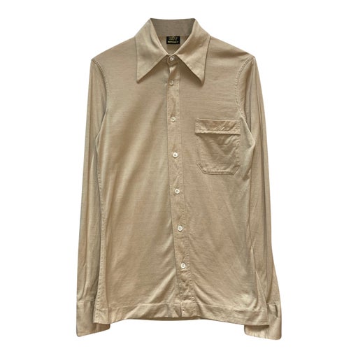 Beige satin shirt