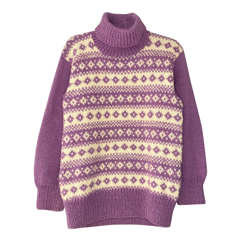 Pull norvégien lilas