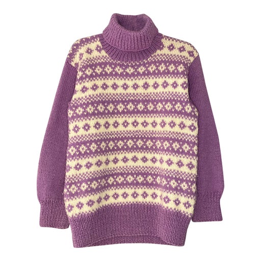 Lilac norwegian sweater