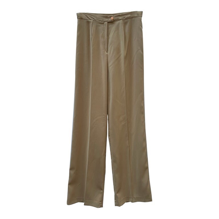 Pantalon flare satiné