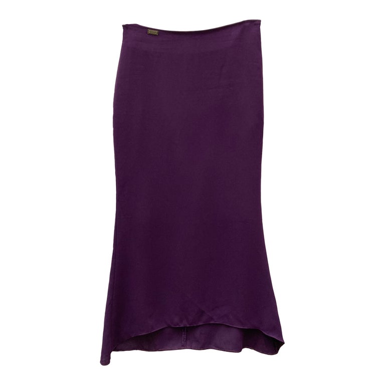Jupe longue violette